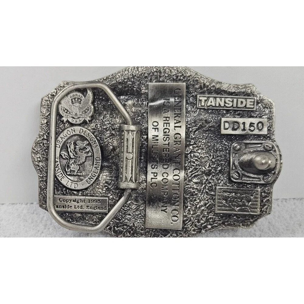 Great American Buckle Co. Belt Buckle Mens General Grant Cotton Co 1985